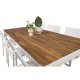 VENTURE DESIGN havest, m. Bois bord (200x100) og 6 Santorini stole, m. armln - akacie/alu