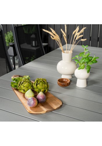 VENTURE DESIGN havest, m. Levels bord, m. udtrk og 6 Albany 5:pos. stole - aintwood/alu/textilene