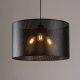 TK Moreno loftlampe 500 - sort stof og sort metal