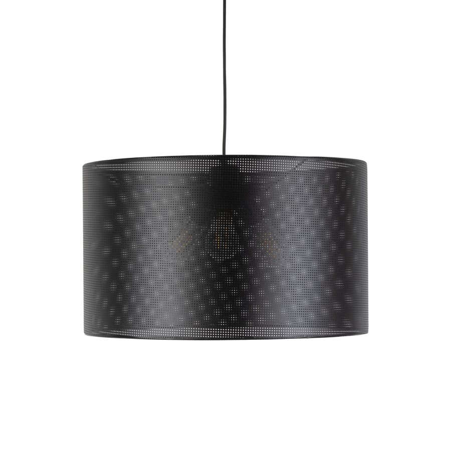 TK Moreno loftlampe 500 - sort stof og sort metal