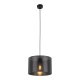 TK Moreno loftlampe 300 - sort stof og sort metal