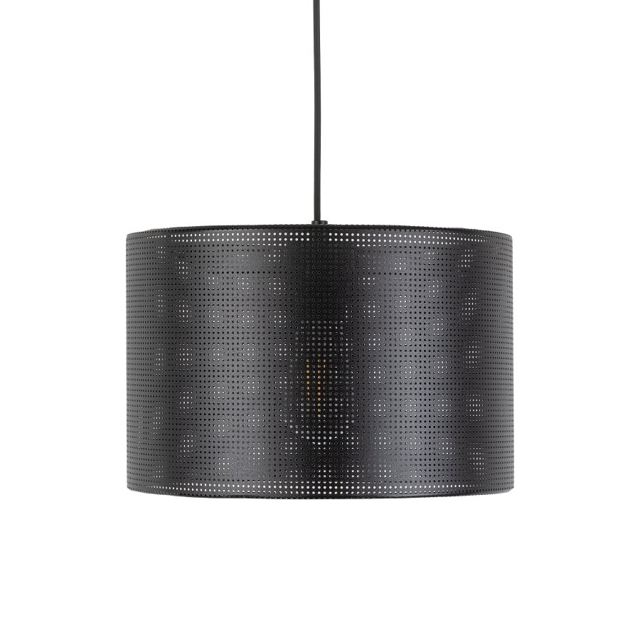 TK Moreno loftlampe 300 - sort stof og sort metal