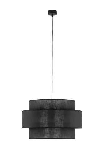 TK Calisto loftlampe - sort stof og sort metal