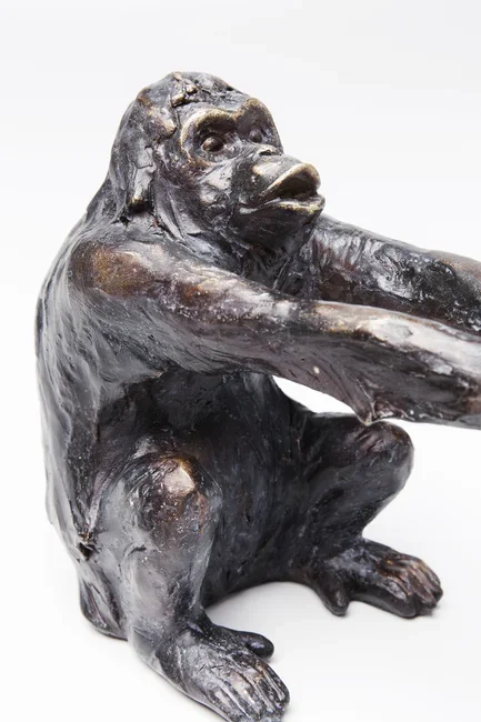 KARE DESIGN Monkey bogsttte - sort polyresin (st med 2)