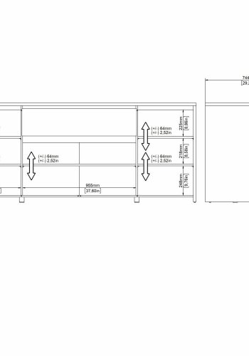 TVILUM Next Sknk 4 lger + 1 skuffe