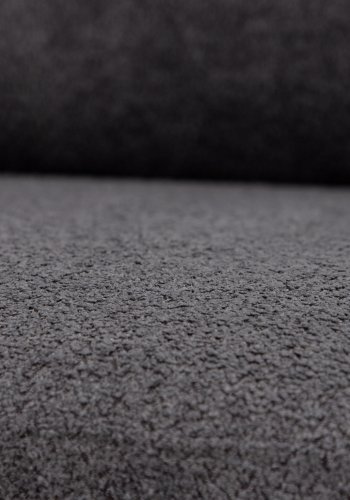 VIND COLLECTION Tillberga x Josefin Lustig lnestol, m. armln - mrkegr bouclé stof og sort stl