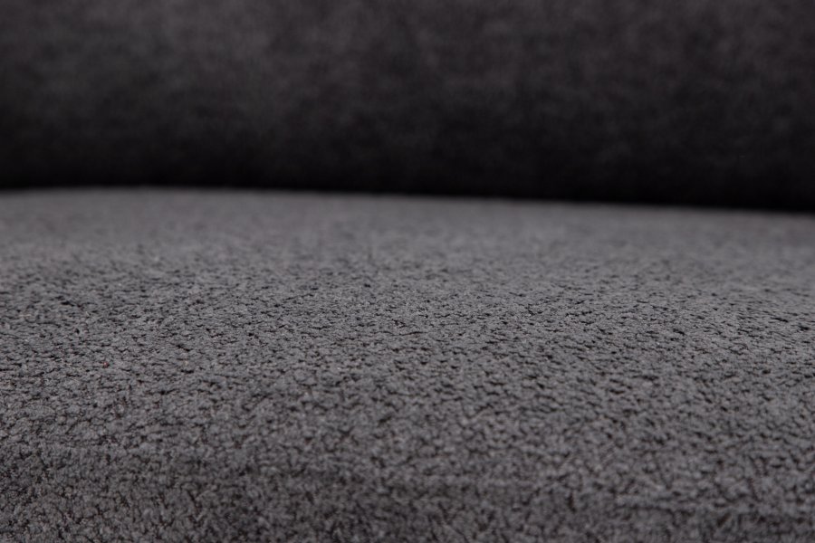 VIND COLLECTION Tillberga x Josefin Lustig lnestol, m. armln - mrkegr bouclé stof og sort stl