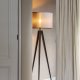 ZUIVER Tripod gulvlampe - gr og sort metal