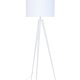 ZUIVER Tripod gulvlampe - hvid metal