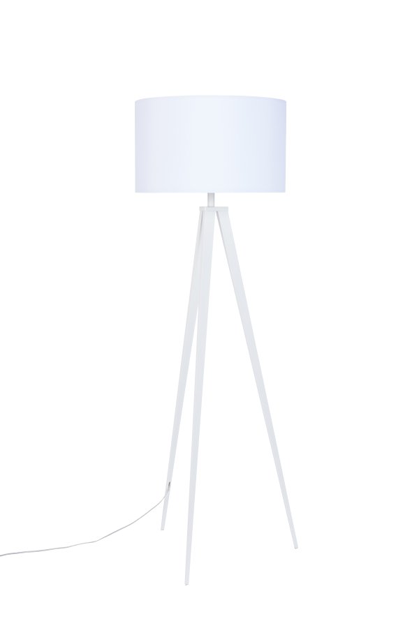 ZUIVER Tripod gulvlampe - hvid metal
