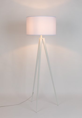 ZUIVER Tripod gulvlampe - hvid metal