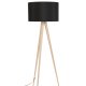 ZUIVER Tripod gulvlampe - sort og natur tr