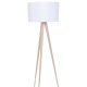ZUIVER Tripod gulvlampe - hvid og natur tr