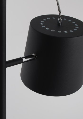 ZUIVER Buckle Head gulvlampe - sort jern