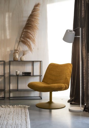 ZUIVER Buckle Head gulvlampe - hvid jern