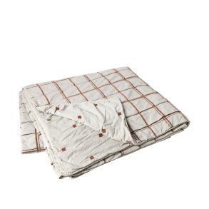 BROSTE COPENHAGEN Tove sengetppe, rektangulr - meerkat brun bomuld/chenille viscos (240x260)