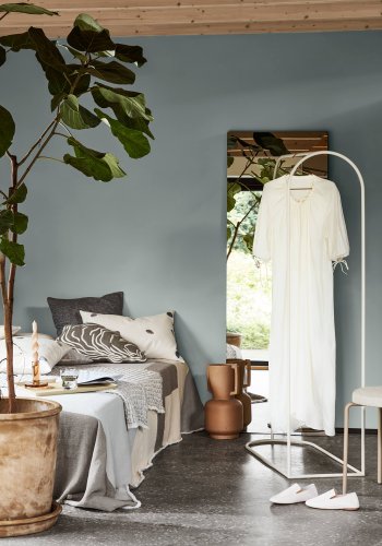 BROSTE COPENHAGEN Karla sengetppe, rektangulr - beige bomuld (240x260)