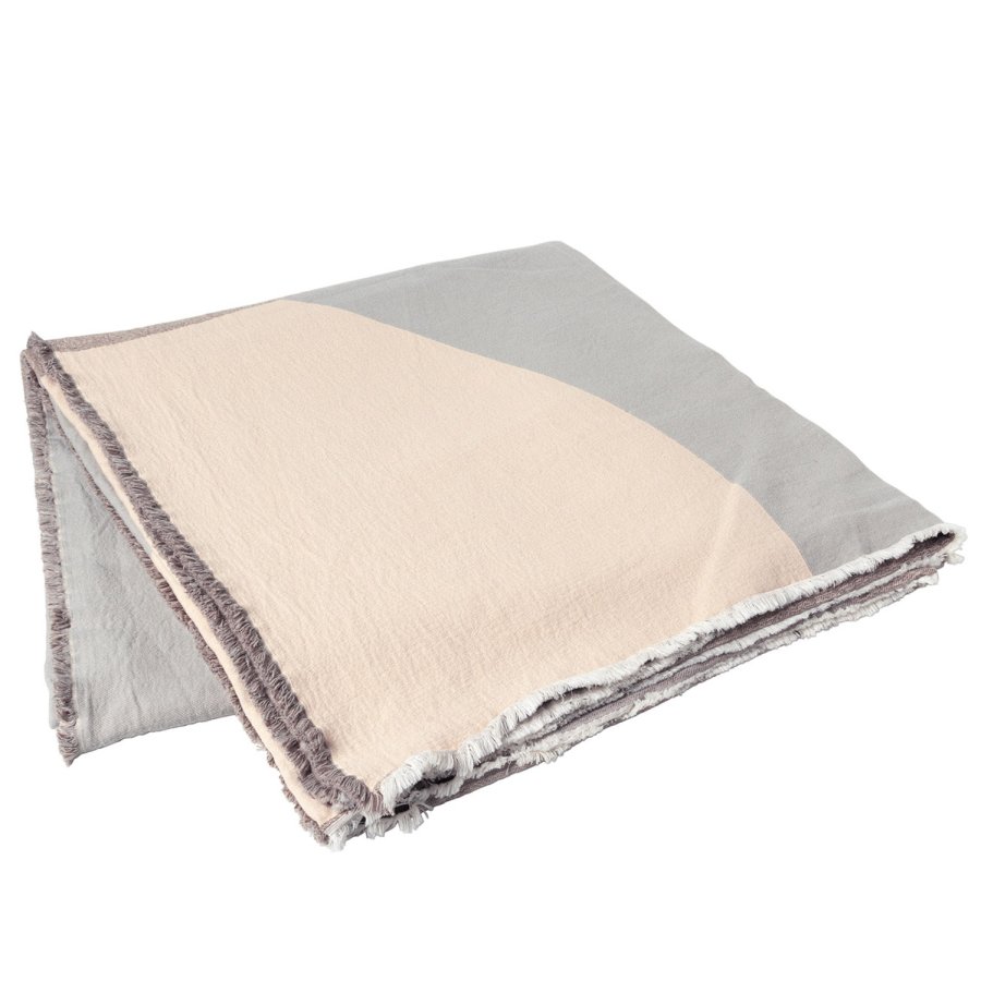 BROSTE COPENHAGEN Karla sengetppe, rektangulr - beige bomuld (240x260)