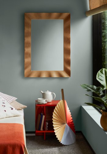 BROSTE COPENHAGEN Karla sengetppe, rektangulr - orange bomuld (240x260)