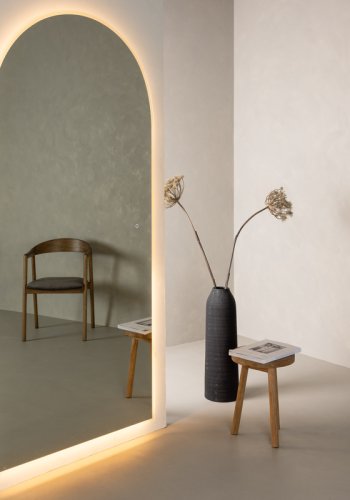 VIND COLLECTION Skeppsvik x Josefin Lustig vgspejl med LED lys - spejlglas (210x100)