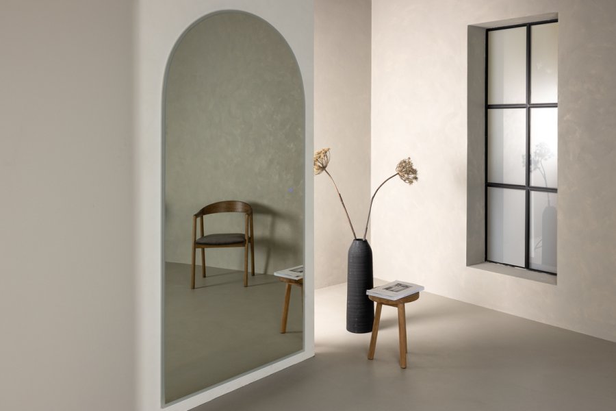 VIND COLLECTION Skeppsvik x Josefin Lustig vgspejl med LED lys - spejlglas (210x100)