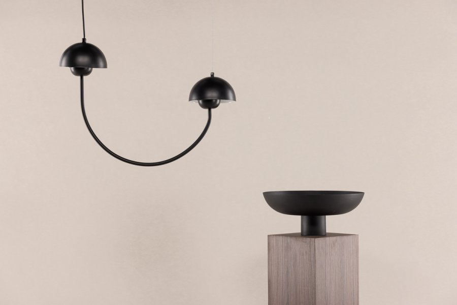 VIND COLLECTION Lyckorna loftlampe - sort jern
