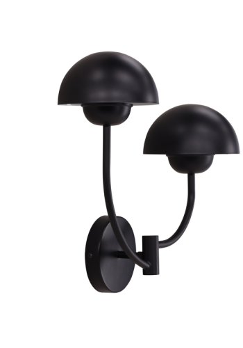 VIND COLLECTION Lyckorna vglampe - sort jern