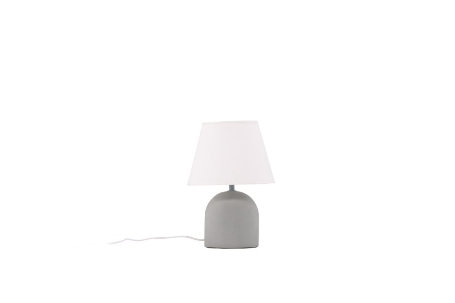 VIND COLLECTION Styrsö bordlampe - hvid hr og gr beton