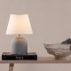 VIND COLLECTION Styrsö bordlampe - hvid hr og gr beton