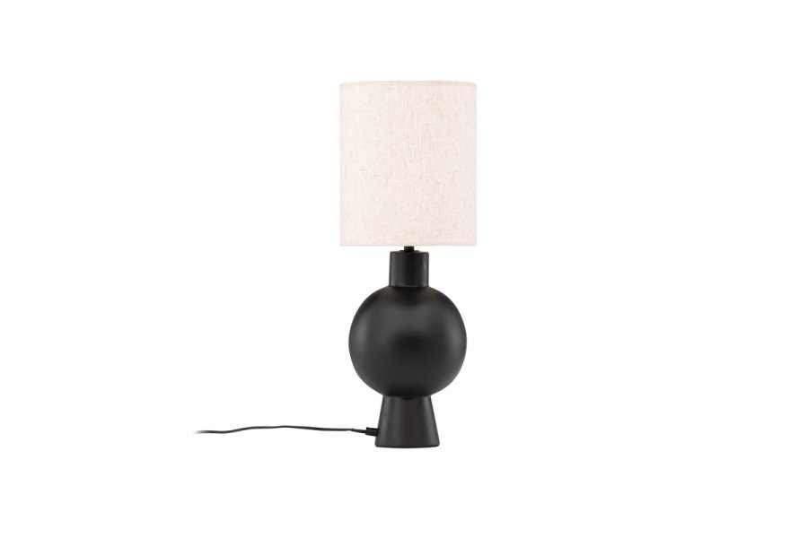 VIND COLLECTION Mysterna bordlampe - beige hr og sort beton