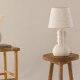 VIND COLLECTION Mellerud bordlampe - beige linned og beige beton