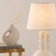 VIND COLLECTION Mellerud bordlampe - beige linned og beige beton