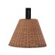 VIND COLLECTION Stala vglampe - natur rattan og sort jern