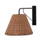 VIND COLLECTION Stala vglampe - natur rattan og sort jern