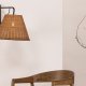 VIND COLLECTION Stala vglampe - natur rattan og sort jern