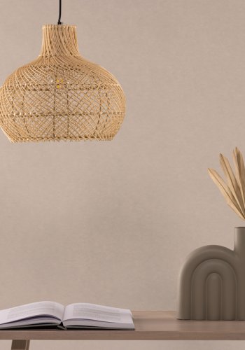 VIND COLLECTION Varekil loftlampe, Stor - natur rattan