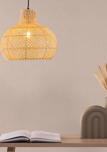 VIND COLLECTION Varekil loftlampe, Stor - natur rattan