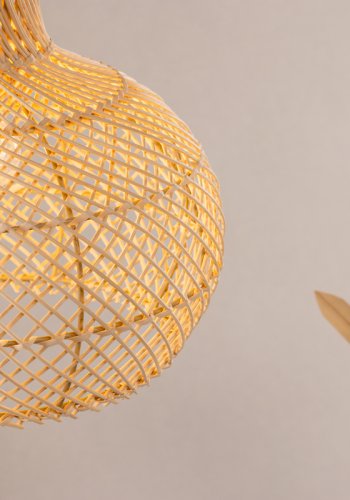 VIND COLLECTION Varekil loftlampe, Stor - natur rattan