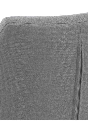 ACT NORDIC Nora armstol, m. armln - lysegr polyester og hvidpigmenteret eg