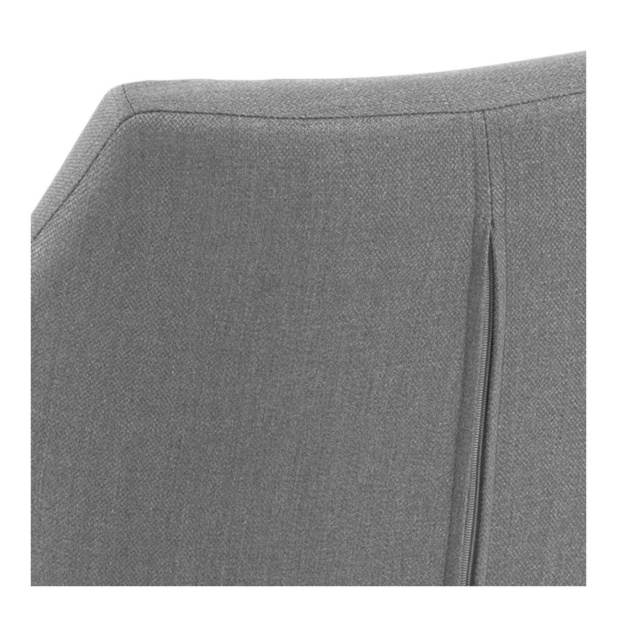 ACT NORDIC Nora armstol, m. armln - lysegr polyester og hvidpigmenteret eg