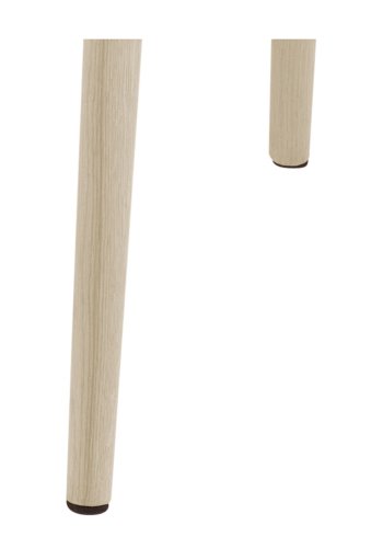 ACT NORDIC Nora armstol, m. armln - lysegr polyester og hvidpigmenteret eg