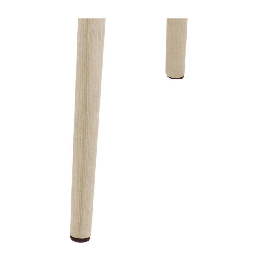 ACT NORDIC Nora armstol, m. armln - lysegr polyester og hvidpigmenteret eg