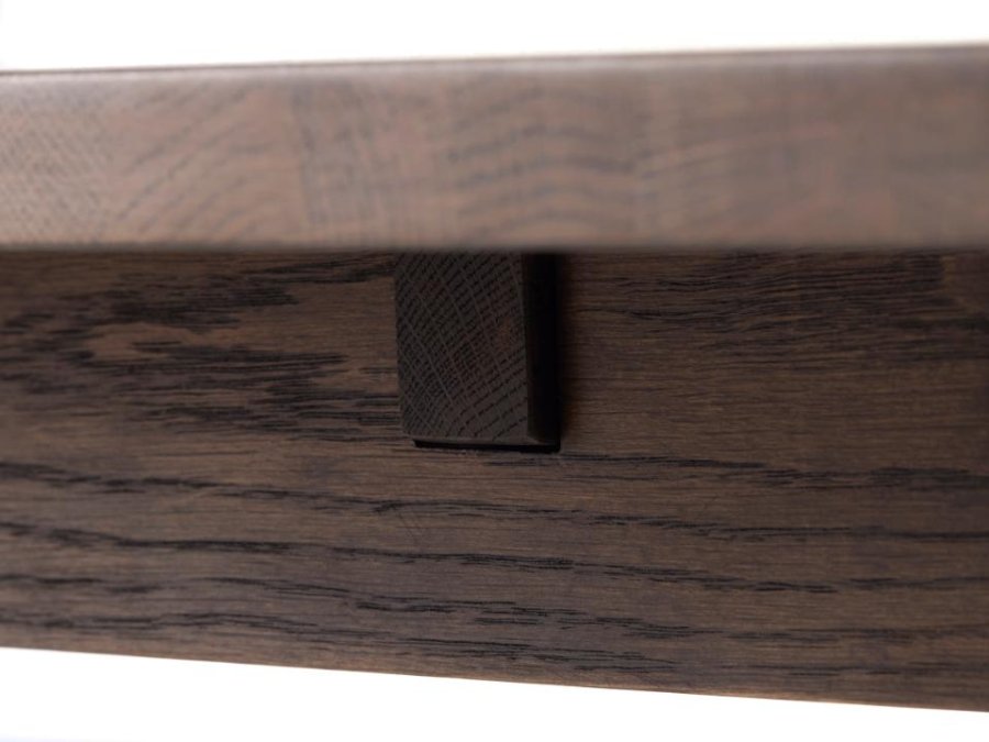 Arun spisebord, m. udtrk, rektangulr - espressoolie (95x180)