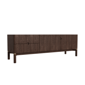 Arun TV-bord, m. 2 lger og 2 skuffer - espressoolie (B:160)