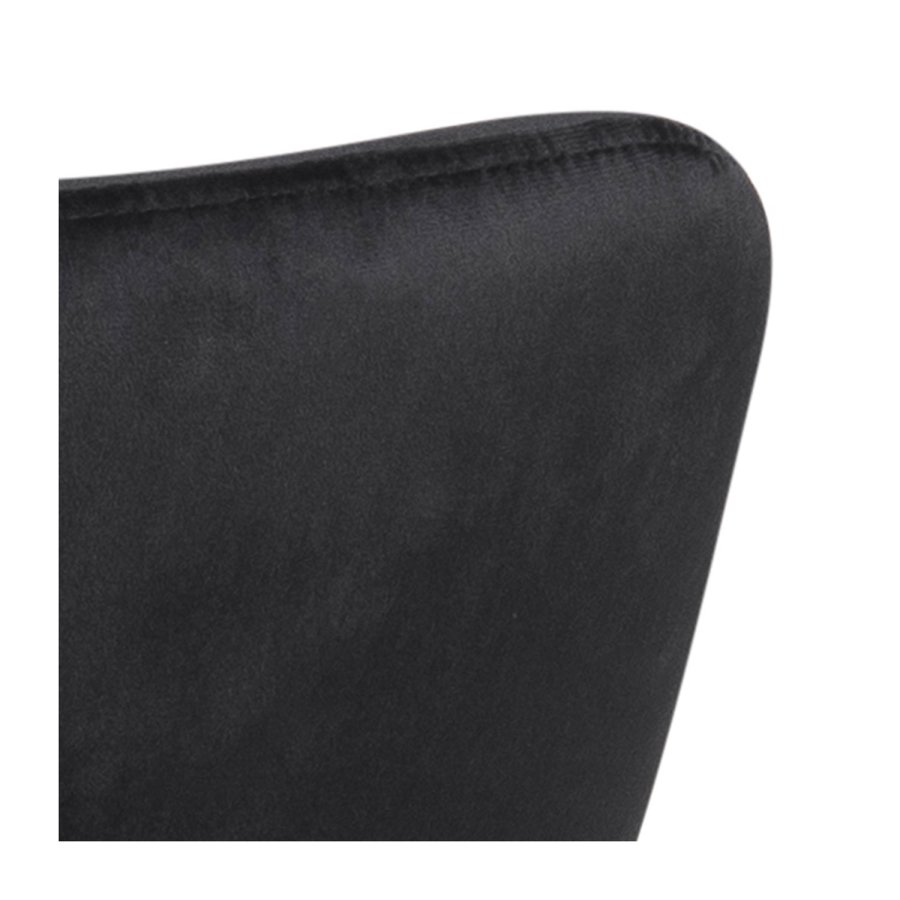 ACT NORDIC Lima spisebordsstol, m. armln - sort polyester og metal