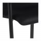 ACT NORDIC Lima spisebordsstol, m. armln - sort polyester og metal