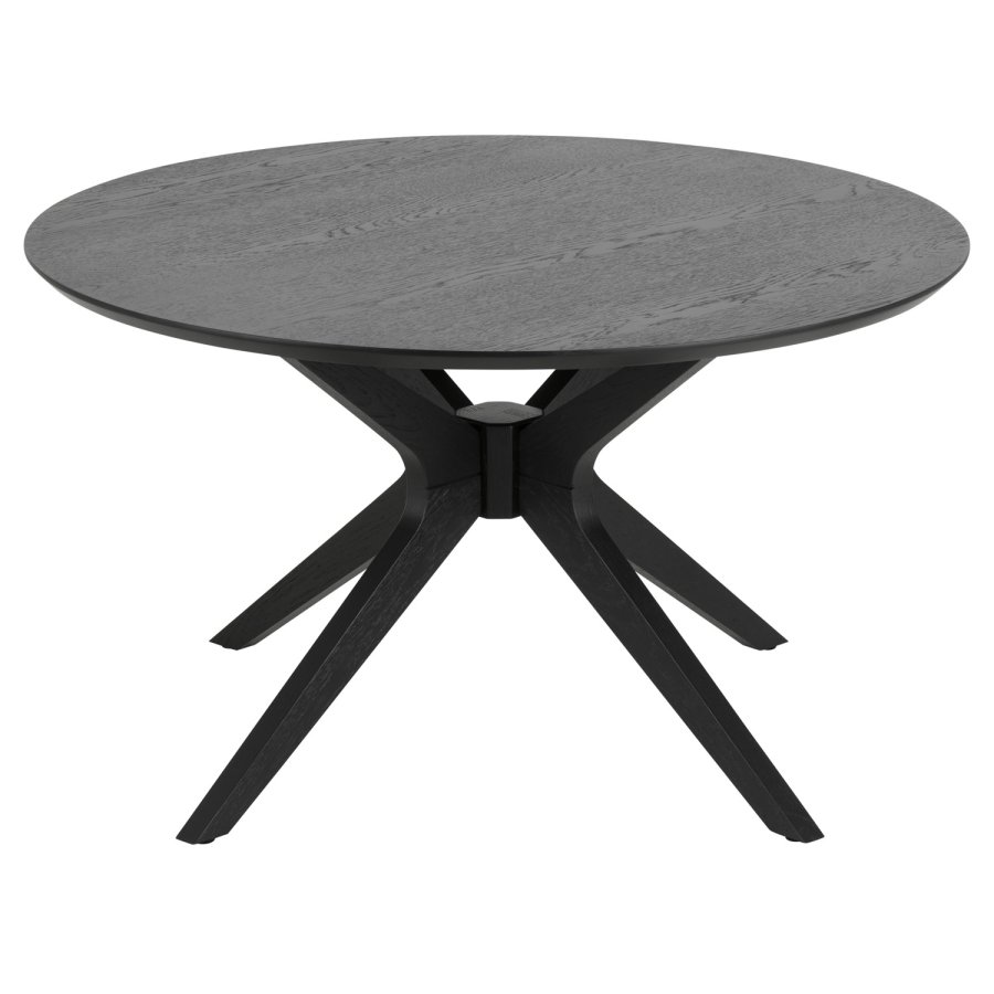 ACT NORDIC Duncan rundt sofabord - sort egetrsfiner og birk (80) 