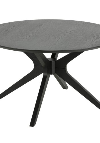 ACT NORDIC Duncan rundt sofabord - sort egetrsfiner og birk (80) 