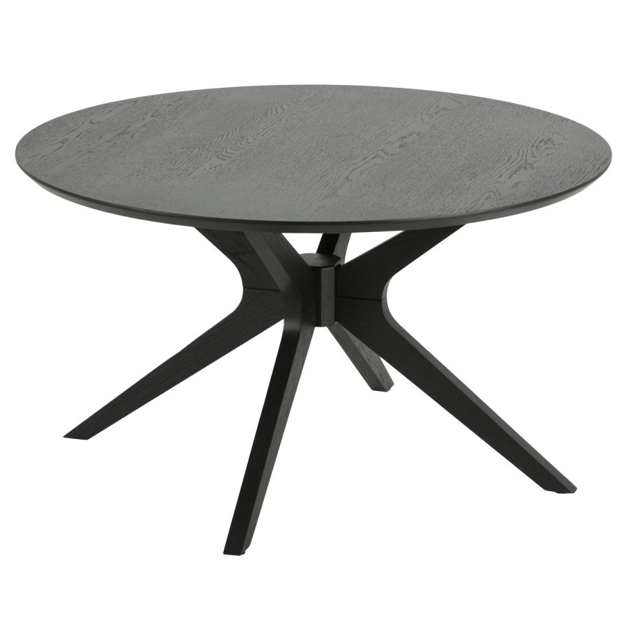 ACT NORDIC Duncan rundt sofabord - sort egetrsfiner og birk (80) 