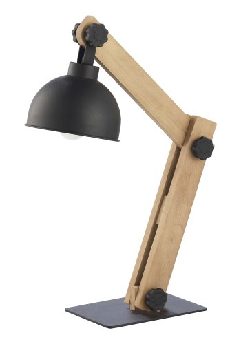 TK Oslo bordlampe - sort metal og tr